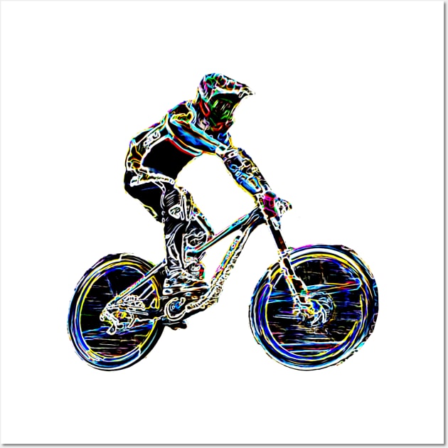 mtb downhill Wall Art by rickylabellevie